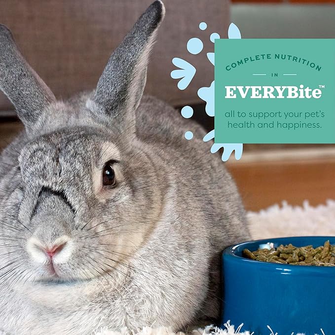 Oxbow Garden Select Rabbit Food, Adult, Made with Oxbow Timothy Hay for Rabbit, Bunny Food Pellets, Non-GMO, No Soy or Wheat, Small Animal Pet Products, Made in USA, High Fiber, 8 lb. Bag