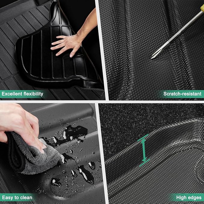 Cargo Mat for Genesis GV80 5-Seat 2021-2026 (Not for Coupe) Seat Back Mats | Custom Fit. All Weather Protection. Waterproof. Odorless. Easy to Clean