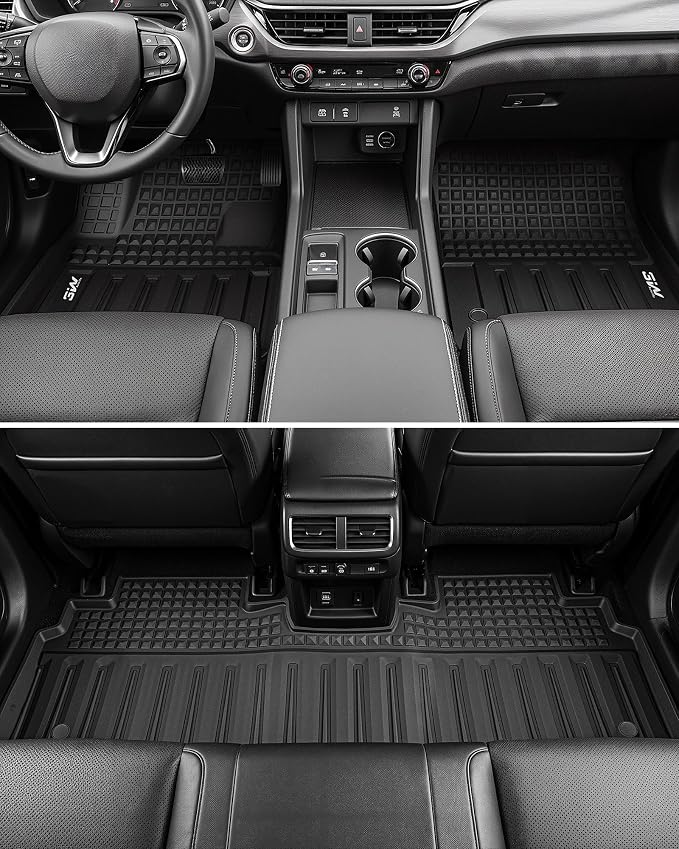 3W Floor Mats & Cargo Liner for 2024 2025 2026 Honda Prologue & Chevrolet Blazer EV, All Weather Protection Car Mats with Backrest Mat, Back Seat Cover Protector for 2025 Prologue Accessories, Black