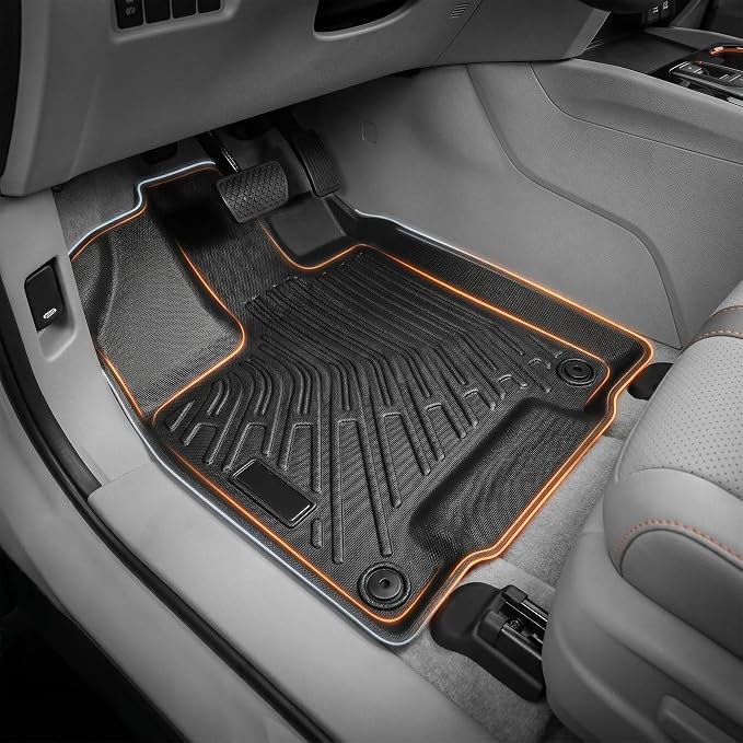 Floor Mats for 2016-2022 Honda Pilot 7 Seats (No Elite Models) All Weather Trunk Mat Cargo Mat TPE Trunk Liner Back Seat Cover Pilot Accessories (Floor Liner+Cargo Liner with Backrest Mat)
