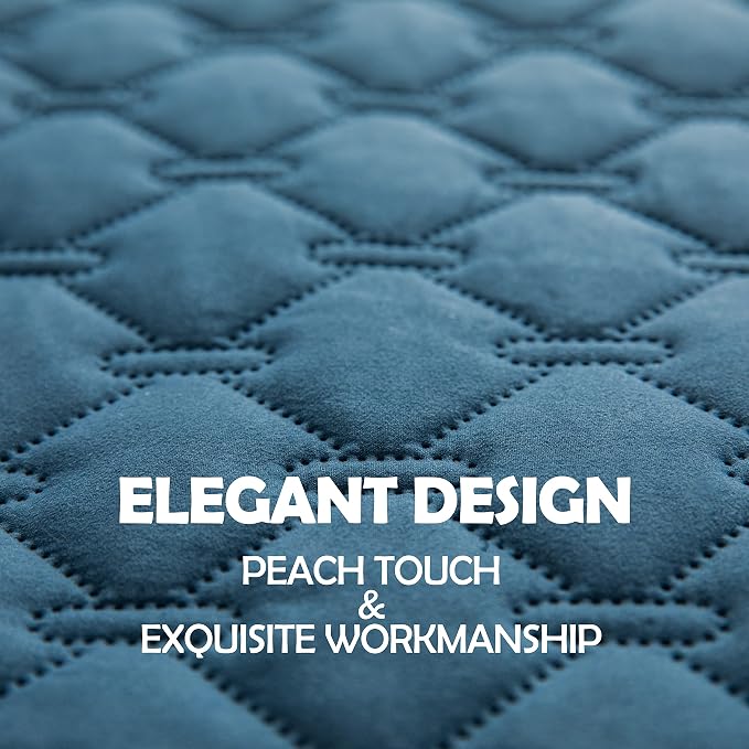 gogobunny 3X Stronger Waterproof Pet Blanket, Scratch Proof Furniture Protector for Dogs Cats, Reversible Cover 68x82 Inch, Dark Blue