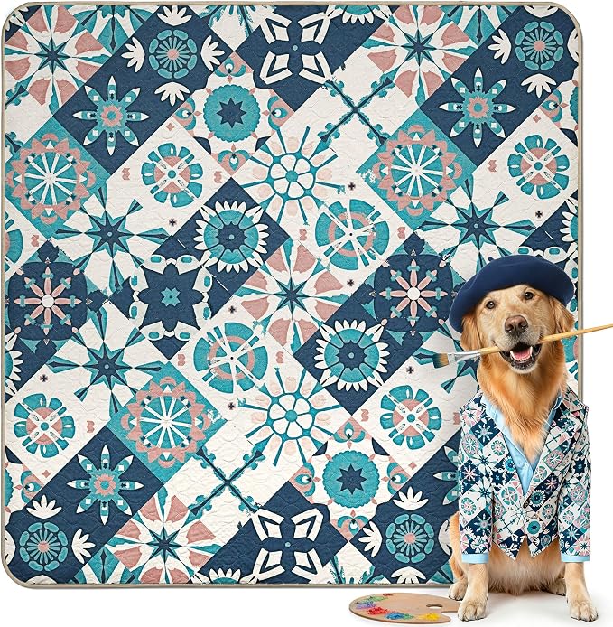 FXW Washable Pee Pads for Dogs, Super Absorbent, 63" Square, 1 Pack | Machine washable, Non-slip backing, Fits 24"H 8-Panel FXW Rollick/Homeplus Playpens