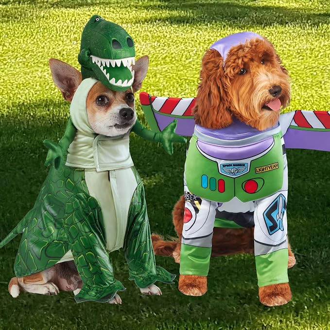 Toy Story: Rex Pet Costume for For Dogs or Cats by Rubies, Medium