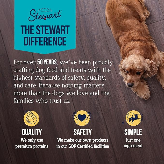 Stewart 100% Chicken Liver Dog Treats, 1.5 oz Tub, ~25 Pieces, Freeze Dried Raw, Single Ingredient, 60% Protein Training Treats or Meal Topper, Grain Free, Gluten Free