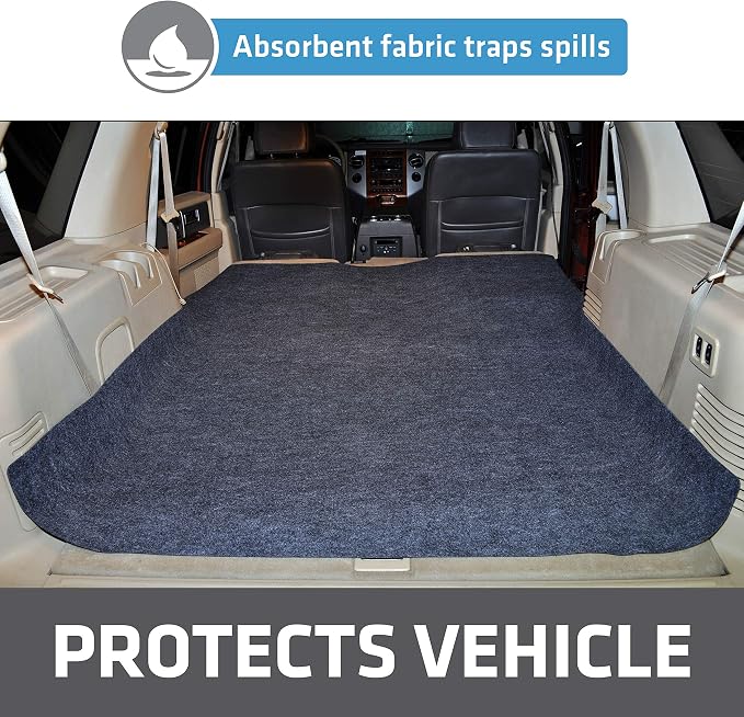 Drymate Cargo Liner Mat (60” x 72”), Dog Seat Cover, Trunk Liner, Absorbent, Waterproof, Machine Washable, Protects Vehicle Interior, for SUVs, Trucks, Vans, Cars (Made in The USA)