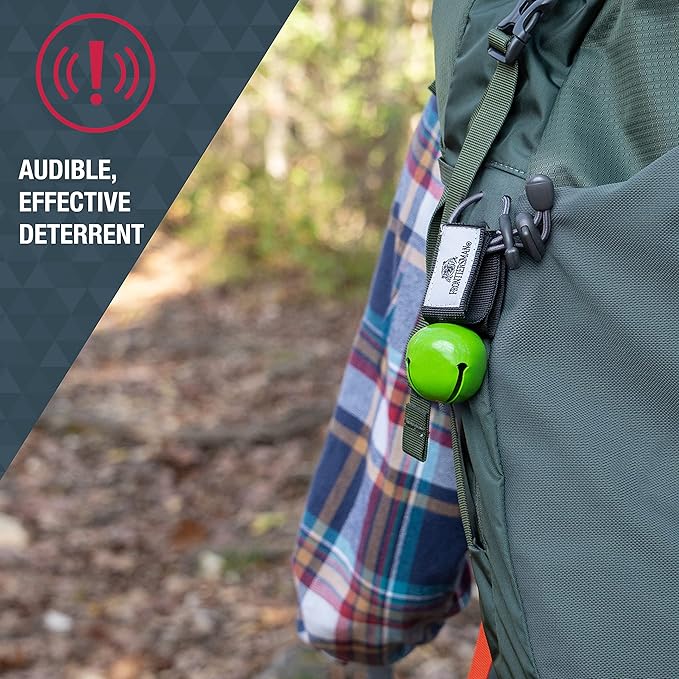 SABRE Frontiersman MAX Bear Spray Kit – 7.9 oz Bear & Mountain Lion Deterrent, Belt Holster, Bell, 40 ft Range, 2% Capsaicinoids, Glow Safety, Eco-Friendly, Hiking, Camping