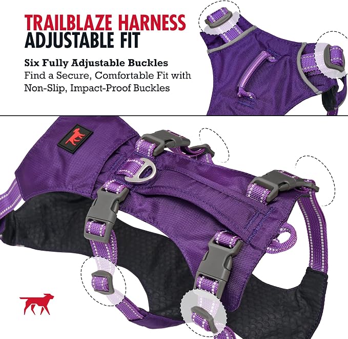 Tuff Pupper Escape Proof Dog Harness for Extra Large Dogs | No Pull Lightweight Adjustable Harness | No Escape Multifunctional Outdoor Pet Gear | Strong Durable Breathable | Secure Comfortable Fit