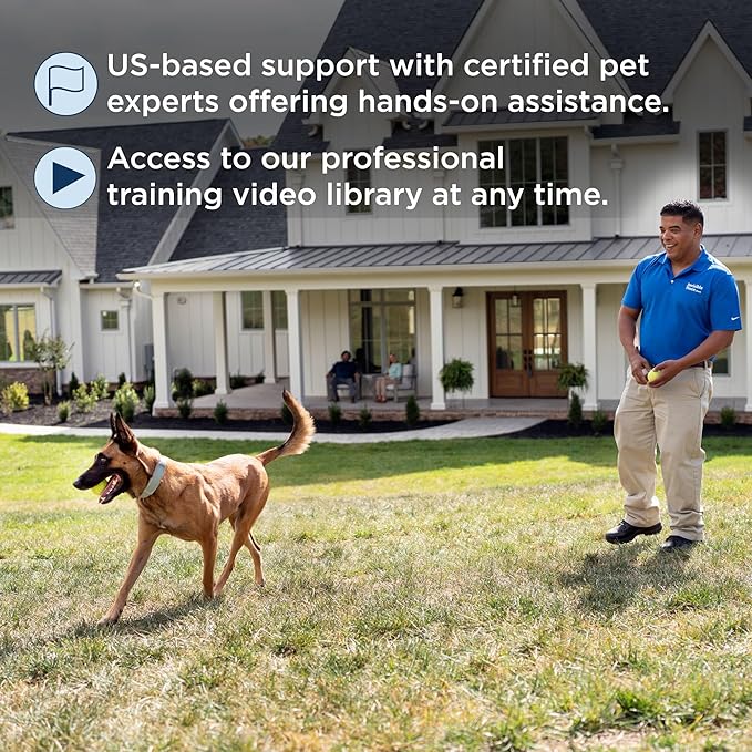 PetSafe Invisible Fence GPS Dog Fence & Tracking Collar Bundle - Wireless GPS Tracker Collar with Red Training Flags & Treat Bag - Waterproof - Medium & Large Dogs - 1 Year Subscription Included