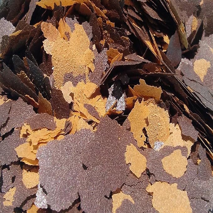 Aquatic Foods Inc. Flakes - 45% California Blackworm & Earthworm Flake Mix for Discus, Cichlids, Tetras, Guppies, Live Bearers, All Community Tropical Fish - Premium AF Flakes - 1/8-lbs