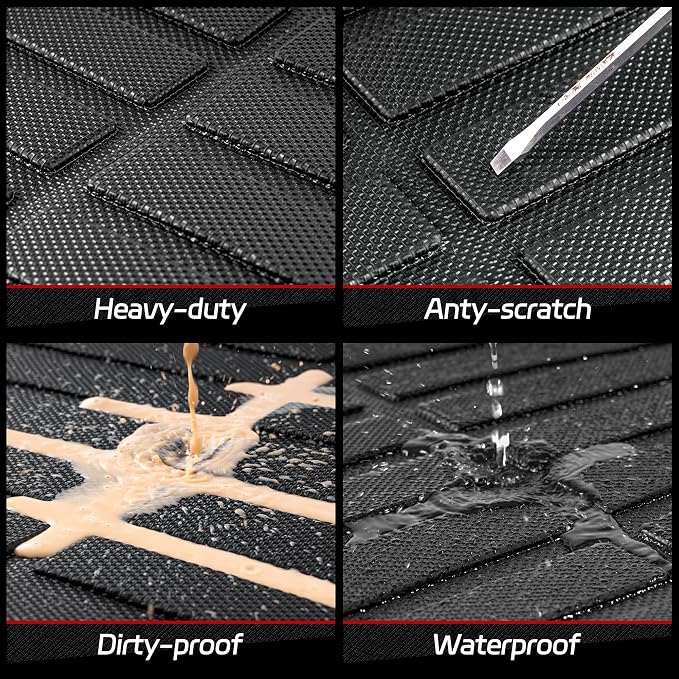 Cargo Liner Compatible with 2011-2023 Dodge Charger(RWD/AWD) & Chrysler 300(RWD/AWD) Cargo Mat，All Weather Protection Trunk Liner Rear Trunk mat，Black