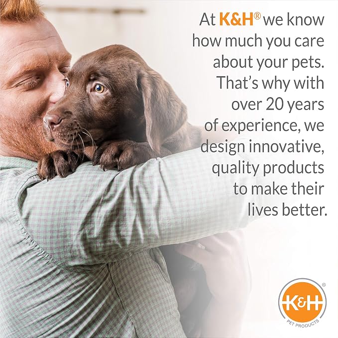 K&H Pet Products Thermal-Bowl Heated Water Bowl for Cats & Dogs Outside, Safety Listed Outdoor Heated Dog Dish for Pets, Automatic No Freeze, Anti Chew Cord - 102 Ounces Stainless 25W | Outdoor Water Stays Unfrozen In Winter. Outdoor Heated Dog Dish fo...