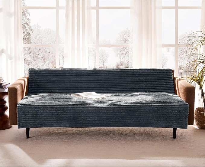 Waterproof Couch Cover for Dogs Non-Slip, Fuzzy Soft Pet Couch Covers for Sofa, Pet Friendly Area Rug Dog Bed Covers Washable Sofa Cover Mat (Titanium Gray, 58" x 82" 1 Pack)