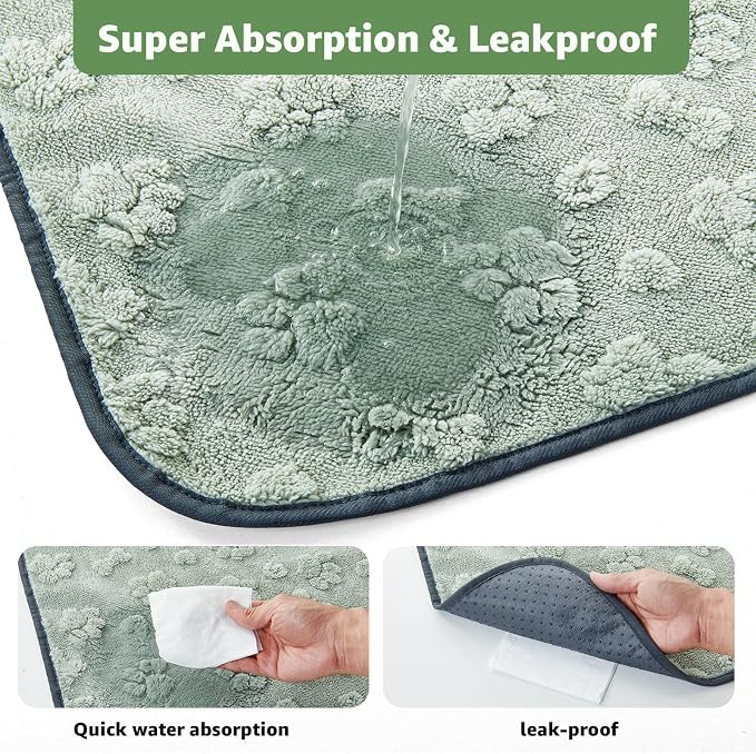 LOOBANI Reusable Pee Pads for Dogs, Hallway Runner, Floor,36"x72",2 Pack | Washable Puppy Pads, Super Absorbent, Waterproof, Leakproof, Non Slip, For Potty Training, Crates, Whelping, Beds, Couches