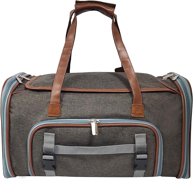 Mr. Peanut's Gold Series Big Apple XL Expandable Pet Carrier V3.0 (Charcoal Ash)