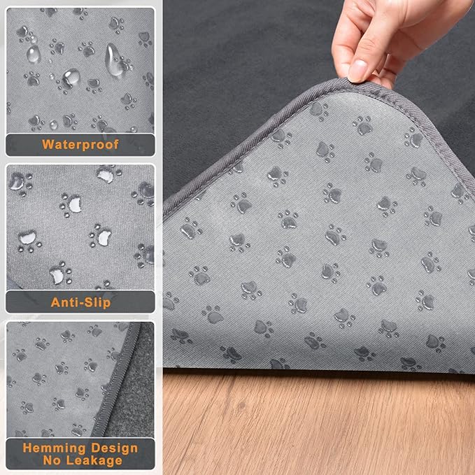 LOOBANI Washable Pee Pads for Dogs, 2 Pack Non-Slip and Leak-Proof,48"x48" | Super Absorbent Reusable Dog Pee Pads, Machine Washable, Extra Large Whelping Pads for Crate, Playpen, Floor, Housebreaking