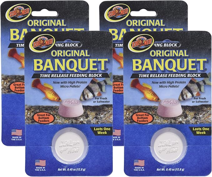 Zoo Med Original Banquet Feeding Block, 0.45-Ounce (Pack of 4)
