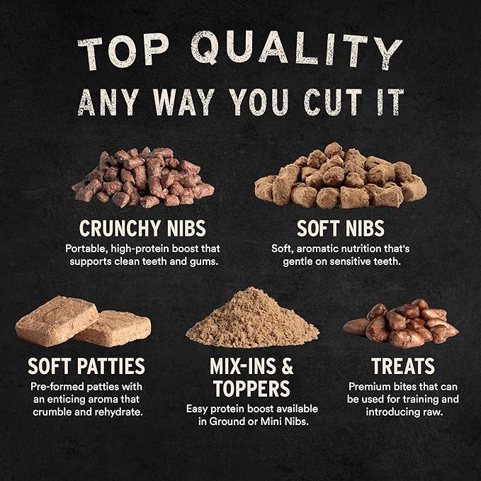 Vital Essentials Freeze Dried Dog Treats | Beef Tripe Nibs (Large Bites), Single Protein | Premium Quality | Grain Free Training Treats for Dogs, 14 oz Bag