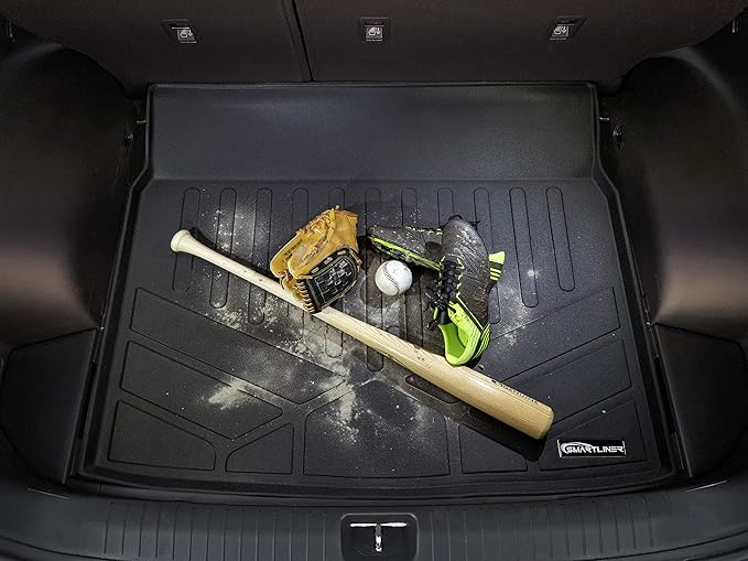SMARTLINER Custom Fit Floor Mats 2 Rows and Cargo Liner Behind 3rd Row Set for 2018-2025 Honda Odyssey