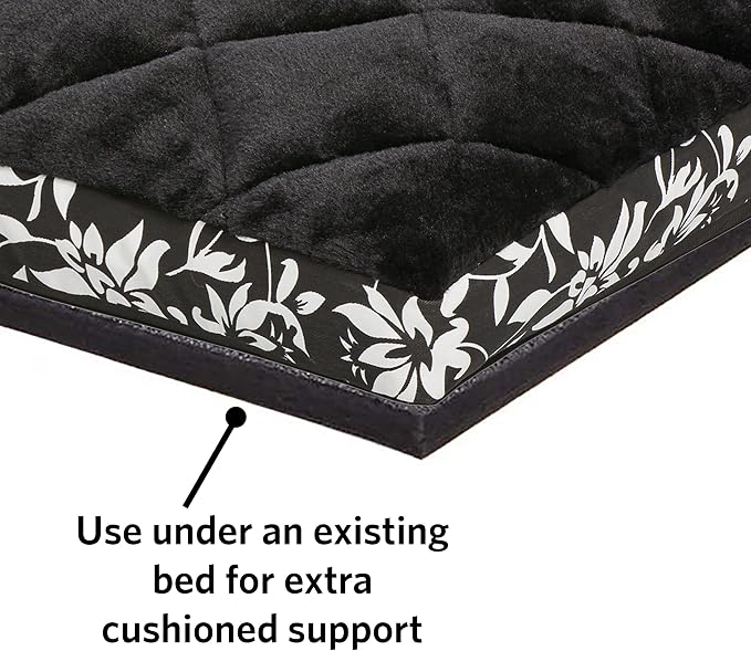 MidWest Homes for Pets Cushioned Dog Crate Mate, 30 inch Black