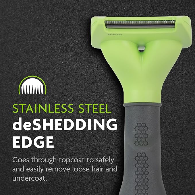 FURminator Small Dog Undercoat deShedding Tool for Short Hair | Reduces Loose Hair From Shedding, Easy Clean-Up, For Dogs Less Than 25 lbs, Use Weekly, Ergonomic Handle For Comfort