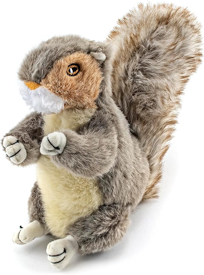 Ruffin' It Rhode Island Textile Woodlands Plush Dog Toy Squirrel Large, Mutli