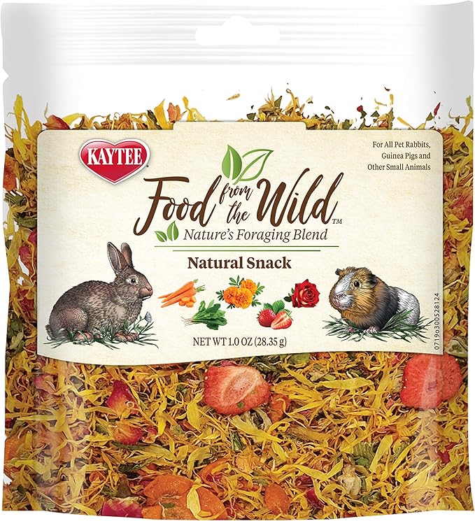 Kaytee Food from The Wild Natural Snack for Pet Rabbits, Guinea Pigs and Other Small Animals, 1 Ounce (Pack of 2)