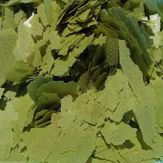 Aquatic Foods Inc. Flakes, Premium Spirulina Green-GRO Flakes for Guppies, Tetras, Live Bearers Great for All Community Tropicals. Premium Green GRO AF Flakes - 1/2-lb