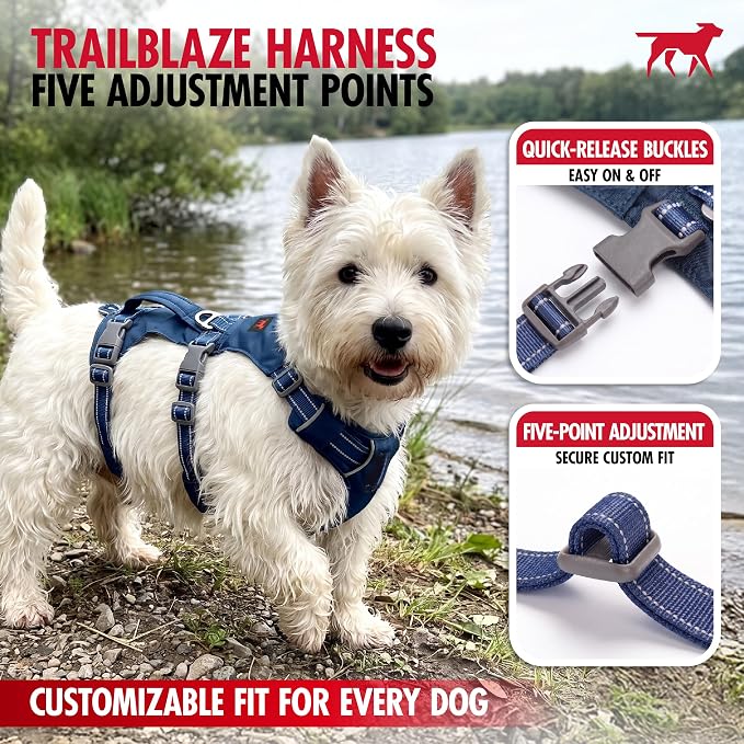 Tuff Pupper Escape Proof Dog Harness for Extra Small Dogs | No Pull Lightweight Adjustable Harness | No Escape Multifunctional Outdoor Pet Gear | Strong Durable Breathable | Secure Comfortable Fit