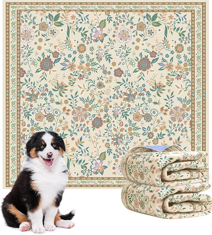 Washable Pee Pad for Dogs, 2 Pack Large Reusable Puppy Pads, 36"x48" | Super Absorbent, WaterProof & LeakProof, Non-Slip Bottom, Machine Washable, For Floors, Couches, Crates, Playpen, Cars
