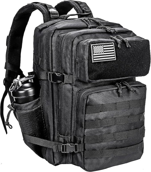 LHI Military Tactical Backpack for Men and Women 45L Army 3 Days Assault Pack Bag Large Rucksack with Molle System