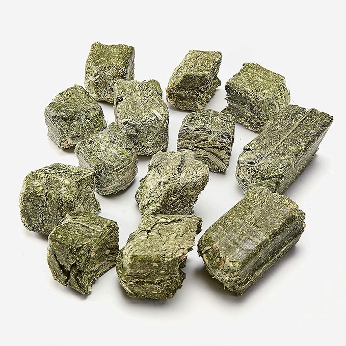 Kaytee Timothy Hay Blend Cubes for Pet Rabbits, Guinea Pigs, Chinchillas, and Other Small Animals, 1 Pound, (Pack of 2)