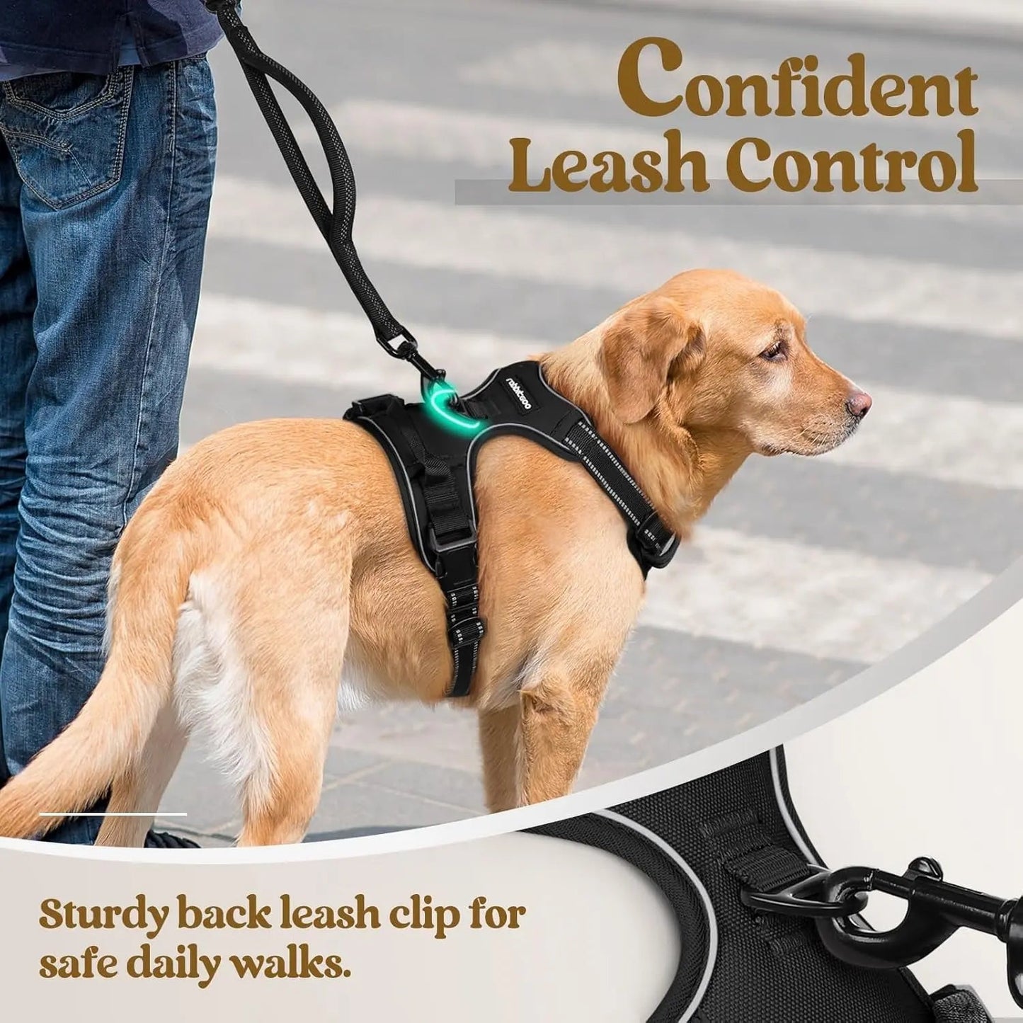 No Pull Dog Harness Reflective Adjustable Oxford Vest Dogs Control (All Sizes)